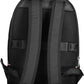 Black Polyester Men Backpack