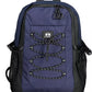 Blue Polyester Men Backpack