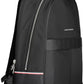 Black Polyester Men Backpack