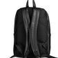 Black Polyester Men Backpack