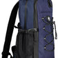 Blue Polyester Men Backpack