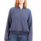 Blue Cotton Women Sweater