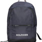 Blue Polyester Men Backpack