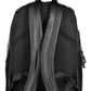 Black Polyester Men Backpack