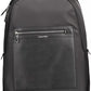 Black Polyester Men Backpack