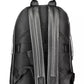 Black Polyester Men Backpack