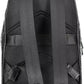 Black Polyester Men Backpack