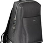 Black Polyester Men Backpack