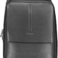 Black Polyester Men Backpack