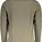 Green Cotton Men Sweater