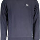 Blue Cotton Men Sweater