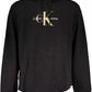 Black Cotton Men Sweater