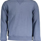 Blue Cotton Men Sweater