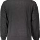 Black Cotton Men Sweater