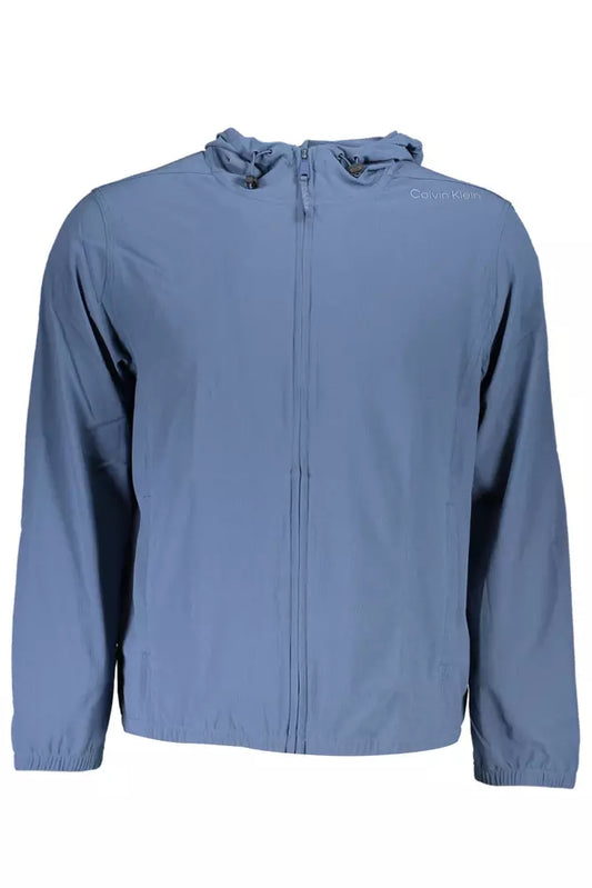 Blue Polyester Men Sweater