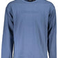 Blue Cotton Men Sweater