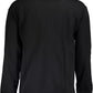 Black Cotton Men Sweater