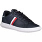 Blue Leather Men Sneaker