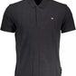 Black Cotton Men Polo Shirt