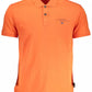 Red Cotton Men Polo Shirt