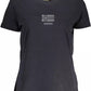 Black Cotton Women T-Shirt