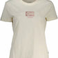 White Cotton Women T-Shirt