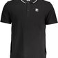 Black Cotton Men Polo