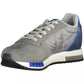 Gray Leather Men Sneaker