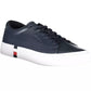 Blue Leather Men Sneaker