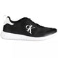 Black Polyester Men Sneaker