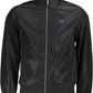 Black Polyester Men Jacket