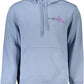 Light Blue Cotton Men Sweater