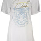 White Cotton Women T-Shirt