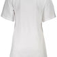 White Cotton Women T-Shirt