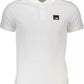 White Cotton Men Polo Shirt