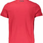 Red Cotton Men Polo Shirt