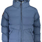 Blue Polyester Men Jacket