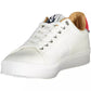 White Polyester Mens Sneaker