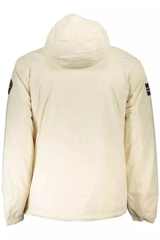 White Polyamide Men Jacket