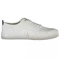 White Cotton Men Sneaker