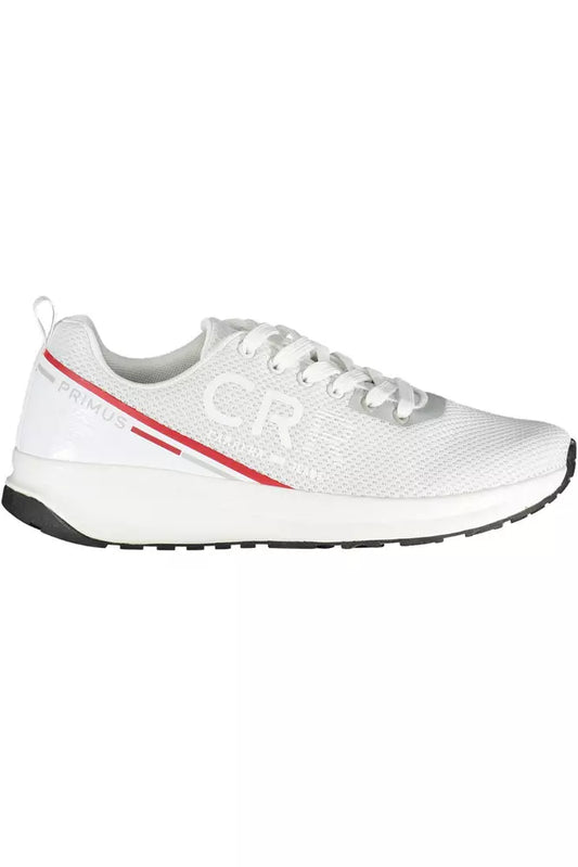 White Polyethylene Men Sneaker