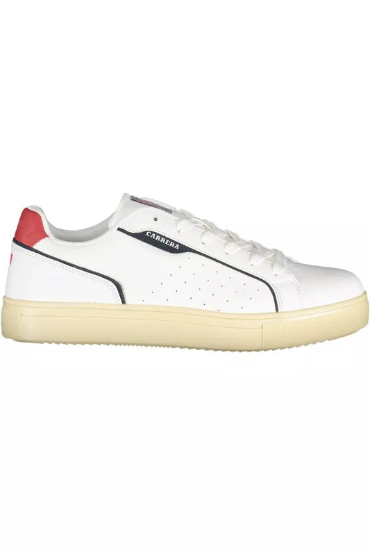 White Polyethylene Men Sneaker