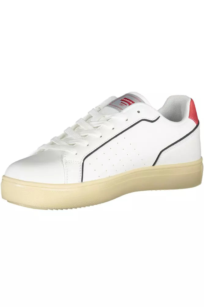 White Polyethylene Men Sneaker