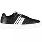 Black Polyester Men Sneaker