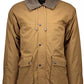 Brown Cotton Men Jacket