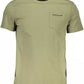 Green Cotton Men T-Shirt