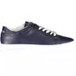 Blue Leather Men Sneaker