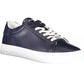 Blue Leather Men Sneaker