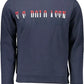 Blue Cotton Men Sweater