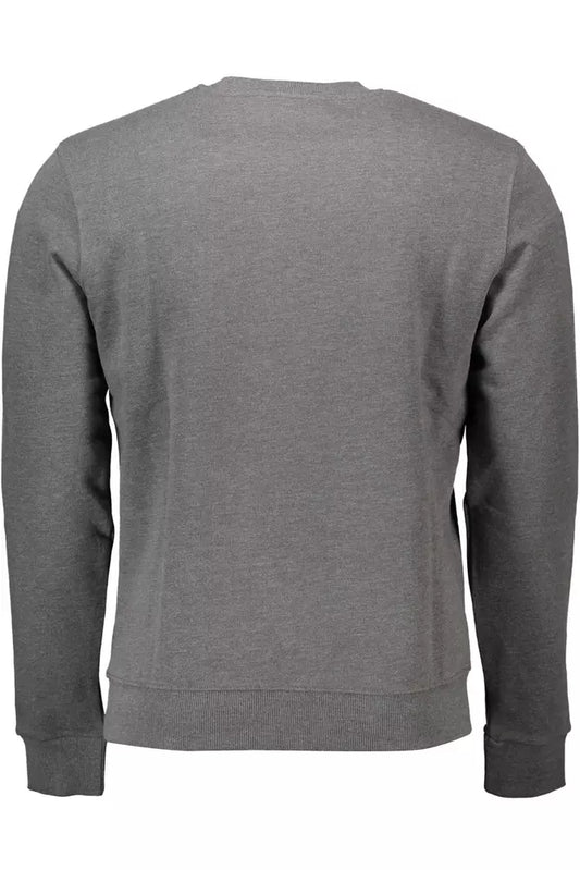 Gray Cotton Men Sweater